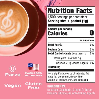 Sweet'N Low Zero-Calorie Sweetener Packets 1,500 ct.