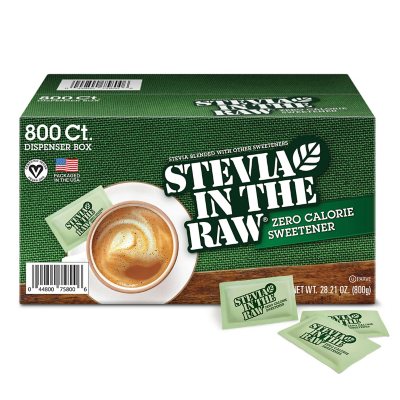 Stevia In The Raw Plant-Based Zero Calorie Sweetener Packets 800 ct.