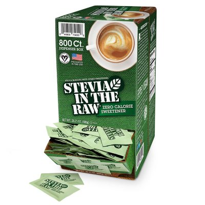 Stevia In The Raw Plant-Based Zero Calorie Sweetener Packets 800 ct.
