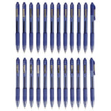 Zebra - Z-Grip Retractable Ballpoint Pen, Blue and Medium -  24/Packs