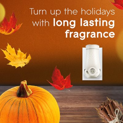 Glade PlugIns Scented Oil, Pumpkin & Spice 2 Warmers + 6 Refills