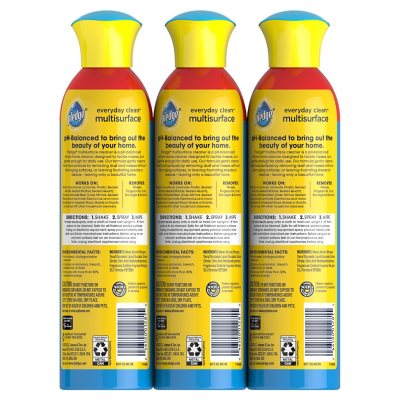 Pledge Multisurface Cleaner Spray, Rainshower, 14.2 oz., 3 pk.