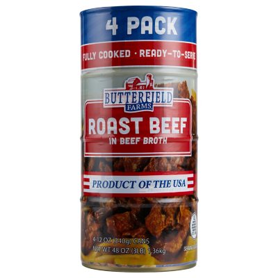 Butterfield Farms Roastbeef in Rinderbrühe 340 g, 4er-Pack