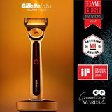 Heated Razor by GilletteLabs - 1 Handle, 6 Blade Refills, 1 Charging Dock