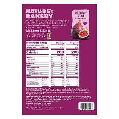 Nature's Bakery Blueberry and Raspberry Variety Fig Bars (2 oz., 32 ct.)