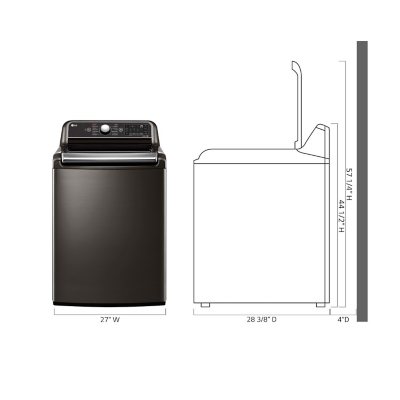 LG 5.5 Cu.Ft.. Top Load Washer - Smart Wi-Fi-Enabled w/ TurboWash3D Technology