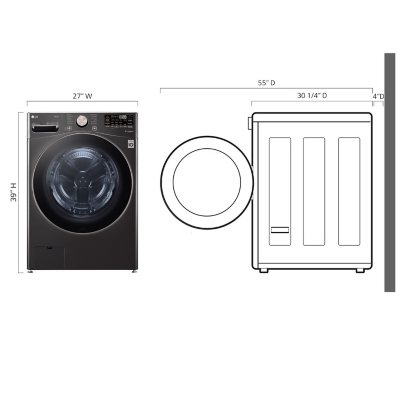 LG 4.5 Cu. Ft. Front Load Washer, Choose Color