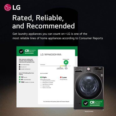 LG 4.5 Cu. Ft. Front Load Washer, Choose Color