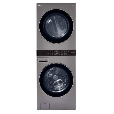 LG Single Unit Washtower, Choose Color - 4.5 Cu. Ft. Front Load Washer & 7.4 Cu. Ft Electric Dryer