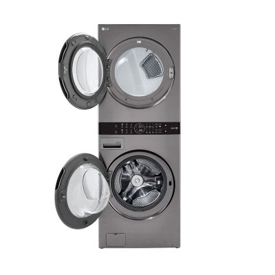 LG Single Unit Washtower, Choose Color - 4.5 Cu. Ft. Front Load Washer & 7.4 Cu. Ft Electric Dryer