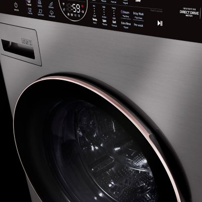 LG Single Unit Washtower, Choose Color - 4.5 Cu. Ft. Front Load Washer & 7.4 Cu. Ft Electric Dryer