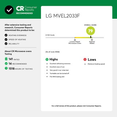 LG 2.0 Cu. Ft. Over the Range Microwave