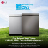 LG Top Control Dishwasher - Wi-Fi Enabled w/ QuadWash Pro