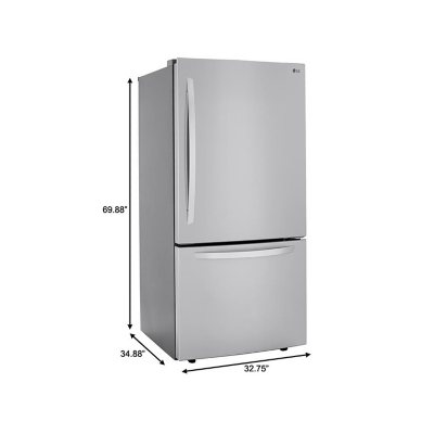 LG 26 Cu. Ft. Bottom Freezer Refrigerator
