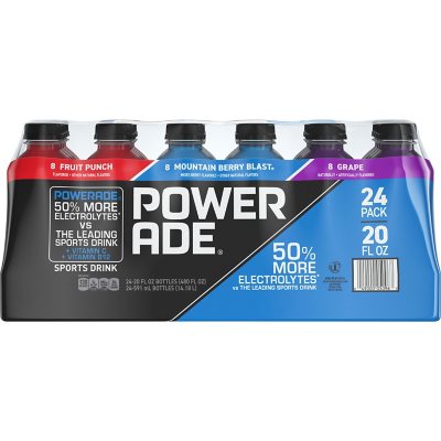 Powerade Sports Drink Variety Pack 20 fl. oz., 24 pk.