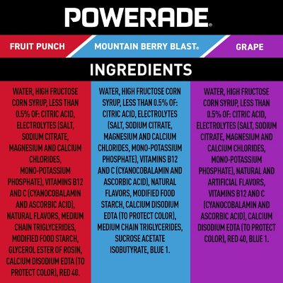 Powerade Sports Drink Variety Pack 20 fl. oz., 24 pk.