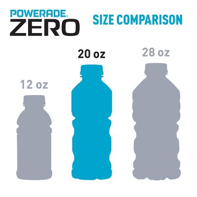 Powerade Zero Sports Drink Variety Pack 20 fl. oz., 24 pk.