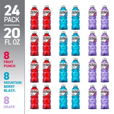 Powerade Zero Sports Drink Variety Pack 20 fl. oz., 24 pk.