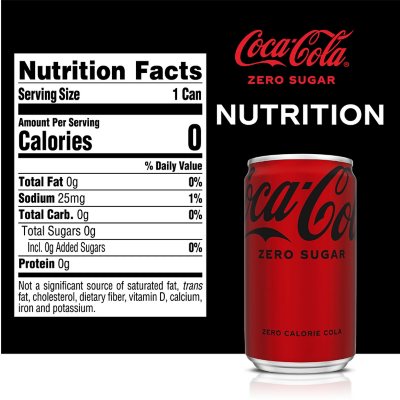 Coca-Cola Zero Sugar Mini Cans 7.5 fl. oz., 30 pk.