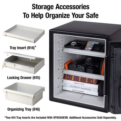 SentrySafe SFW205EVB XX-Large Digital Fire/Water Safe, 2.0 cu. ft.