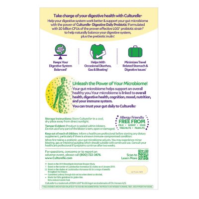 Culturelle Digestive Daily Probiotics Capsules, 80 ct.
