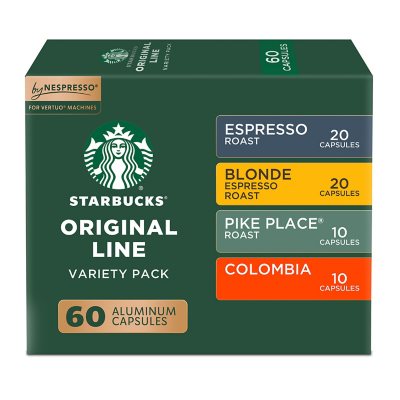 Starbucks by Nespresso Coffee Pods, Variety Pack, 60 ct.