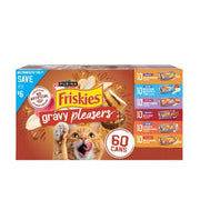 Purina Friskies Gravy Pleasers Variety Pack, Adult Wet Cat Food, 5.5 oz., 60 ct.