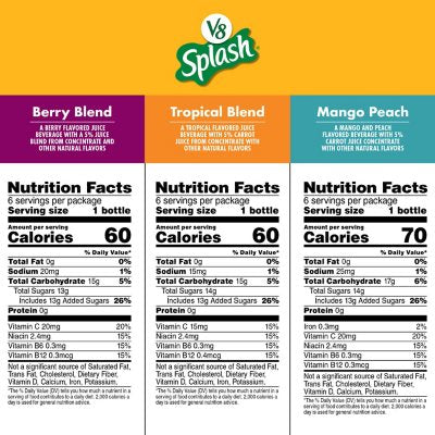 V8 Splash Variety Pack 12 oz., 18 pk.