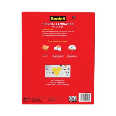 Scotch - Letter Size Thermal Laminating Pouches, 3 mil, 11 1/2 x 9 - 100 per pack