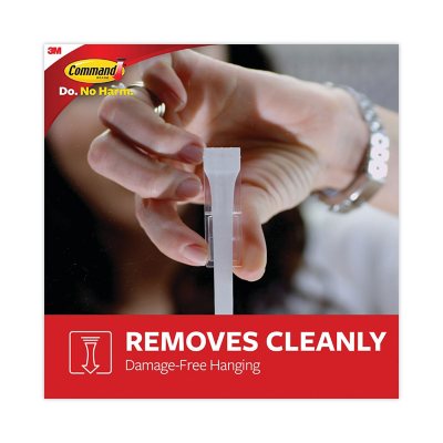 Command Hooks, Medium, 3lb Capacity, White, 20 Hooks & 24 Strips