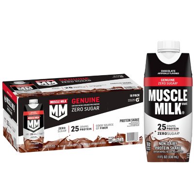 Muscle Milk 25g Genuine Protein Shake, Chocolate, 11 fl. oz., 18 pk.