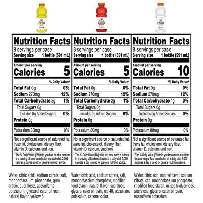 Gatorade Zero Thirst Quencher Variety Pack 20 fl. oz., 24 pk.