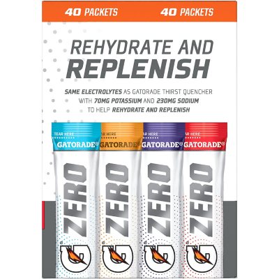 Gatorade G Zero Powder Variety Pack 40 pk.