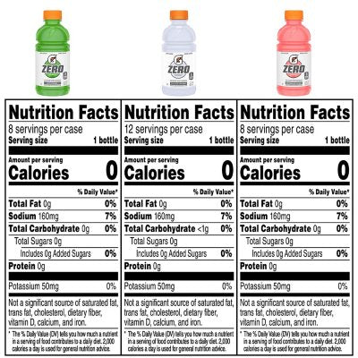 Gatorade G Zero Splash Variety Pack 12 fl. oz., 28 pk.