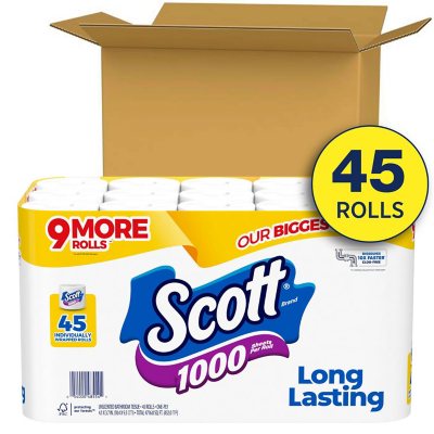 Scott 1000 Toilet Paper 1,000 sheets/roll, 45 rolls