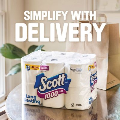 Scott 1000 Toilet Paper 1,000 sheets/roll, 45 rolls