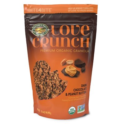 Nature's Path Love Crunch Bio-Müsli Dunkle Schokolade & Erdnussbutter, 907 g