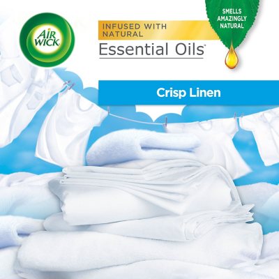 Air Wick Scented Oil Air Freshener, Fresh Linen, 9 refills