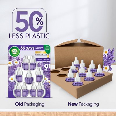 Air Wick Scented Oil Air Freshener, Fresh Linen, 9 refills