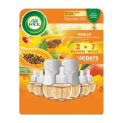 Air Wick Scented Oil Air Freshener Kit, Hawaii, 2 Warmers + 7 Refills