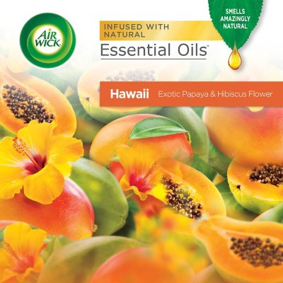 Air Wick Scented Oil Air Freshener Kit, Hawaii, 2 Warmers + 7 Refills
