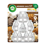 Air Wick Scented Oil Air Freshener Refills, Brown Sugar & Vanilla, 9 ct.