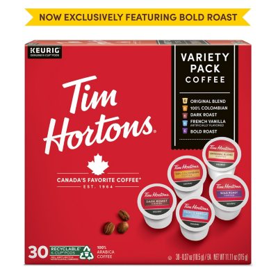 Tim Hortons K-Cup Coffee Pods, Variety Pack, 90 ct.