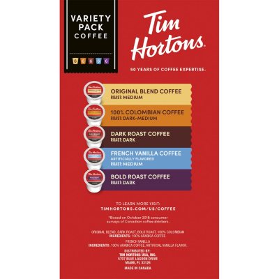Tim Hortons K-Cup Coffee Pods, Variety Pack, 90 ct.