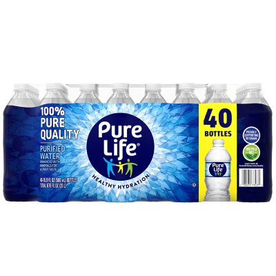 Pure Life Purified Water 16.9 fl. oz., 40 pk.