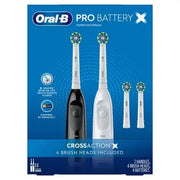 Oral-B Pro Advantage batteriebetriebene Zahnbürste, 2 Handstücke + 4 Bürstenköpfe