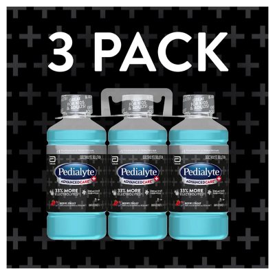 Pedialyte AdvancedCare Plus Electrolyte Solution Berry Frost 3 pk., 33.8 fl. oz.