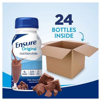 Ensure Original Nutrition Shake, Milk Chocolate, 8 fl. oz., 24 pk.