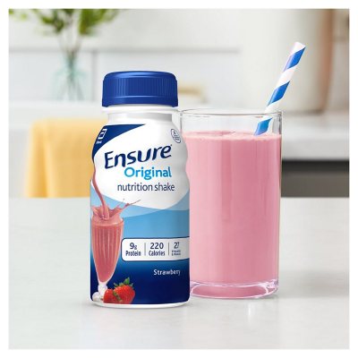 Ensure Original Nutrition Shake, Strawberry 8 fl. oz., 24 ct.