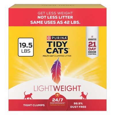 Purina Tidy Cats Multi-Cat Light Weight Clumping Cat Litter, 19.5 lbs.